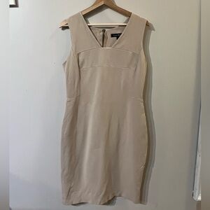 Lida Biday Fitted Beige Dress Size 12
